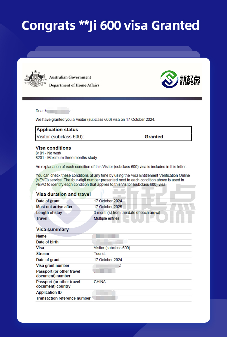 Congrats **Ji 600 visa Granted!