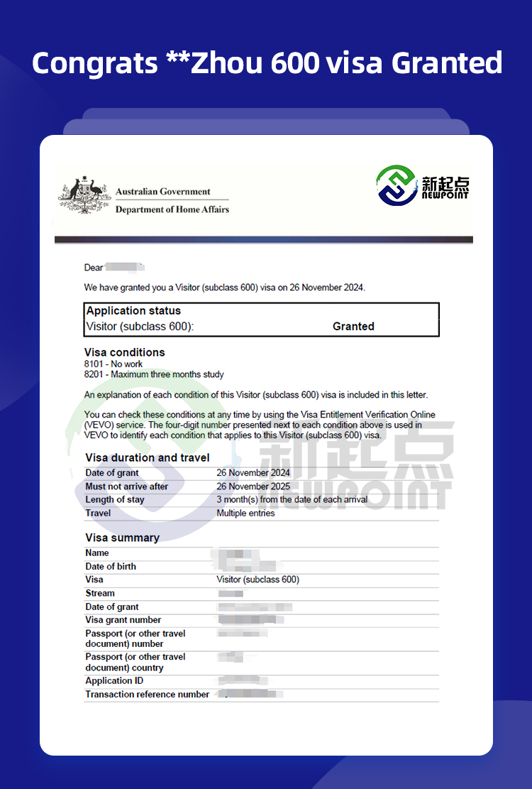 Congrats **Zhou 600 visa Granted!