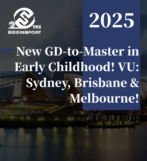 [Study News] New GD-to-Master in Early Childhood! VU: Sydney, Brisbane & Melbourne!